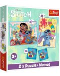 Set slagalice i memo igre Trefl 2 u 1 - Happy Lilo&Stitch day / Disney Lilo&Stitch  - 1t